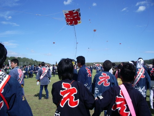 浜松祭り凧揚げ